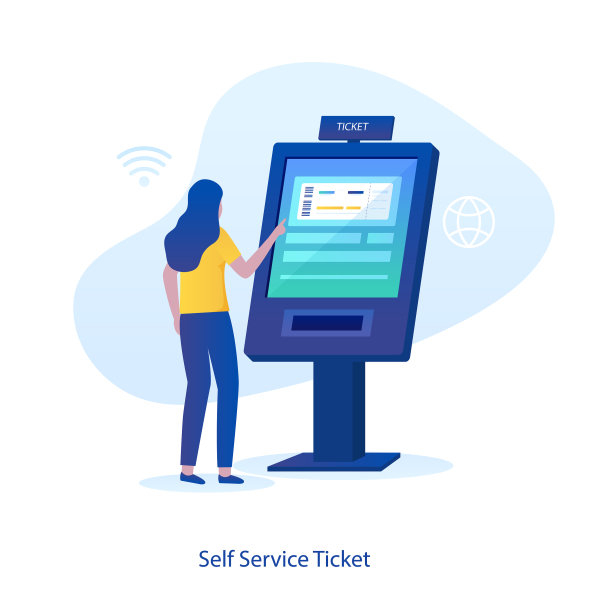 自助购票服务理念图片下载