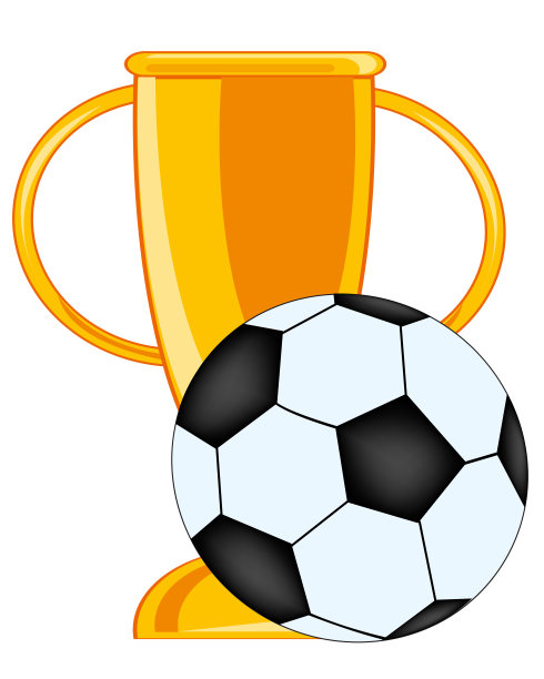 矢量插图的奖项的足球图片下载