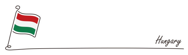 匈牙利国旗和复制空间，手写风格图片下载