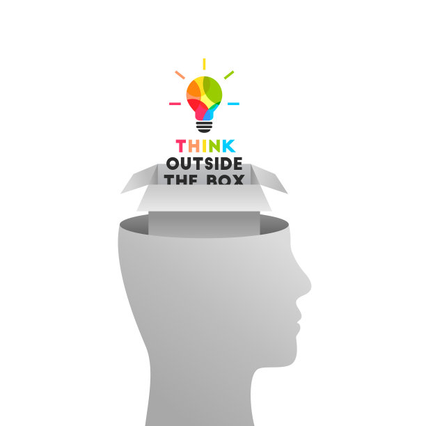 跳出框框思考图片下载