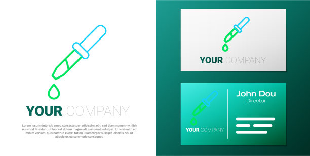 线吸管图标隔离在白色背景上图片下载