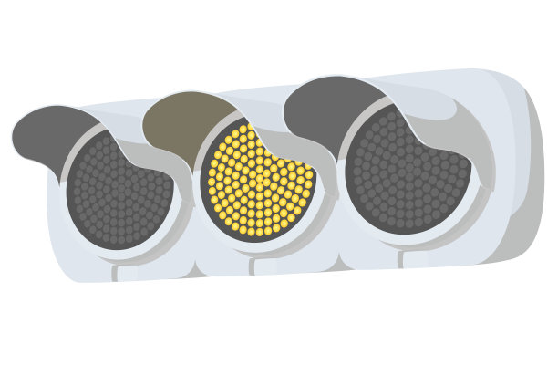 黄色LED交通灯。图片下载