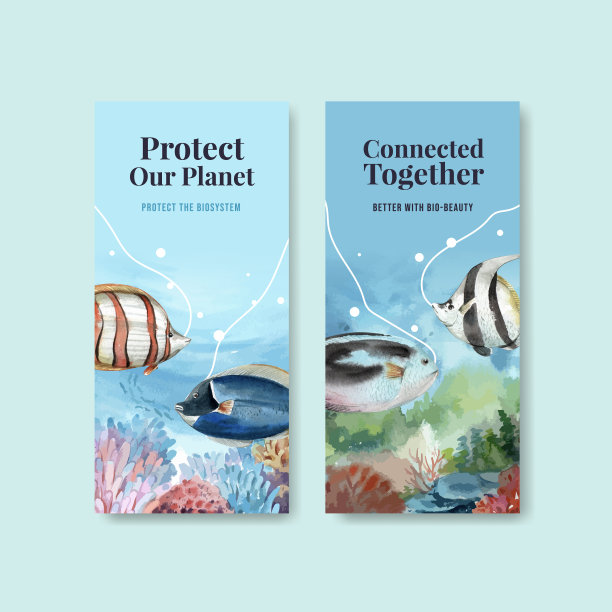 传单模板与生物多样性作为自然图片下载