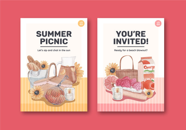 卡模板与夏季别墅核心图片下载