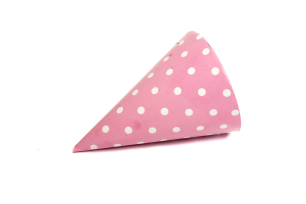 生日帽在点上孤立了白色图片下载