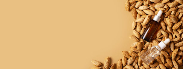 杏仁精油瓶坚果杏仁带壳图片下载