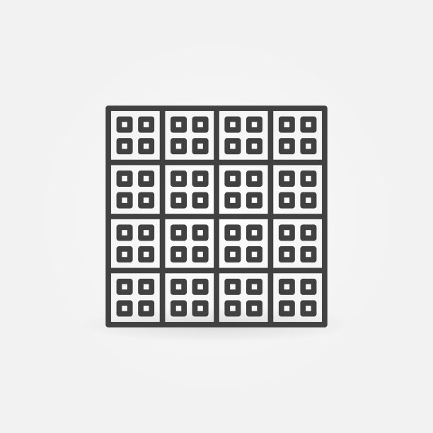 地砖概念简单线性图标图片下载