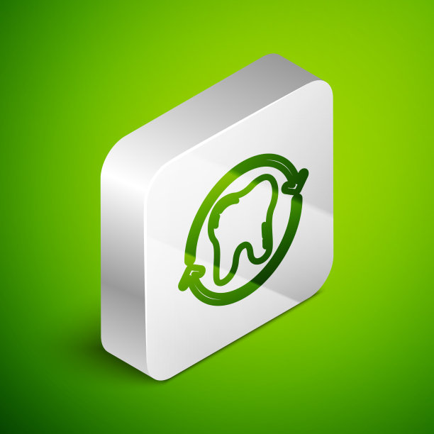 等距线牙齿美白概念图标图片下载