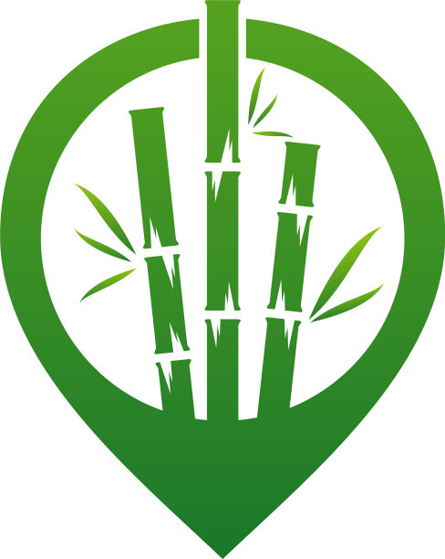 点竹标志模板创意竹标志图片下载