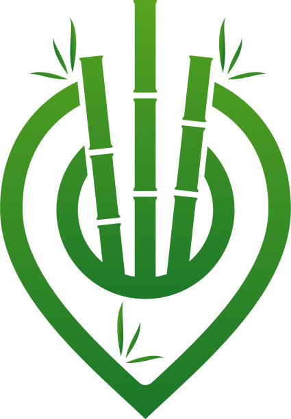 点竹标志模板创意竹标志图片下载