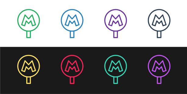 设置线路地铁或地下或地铁图标图片下载