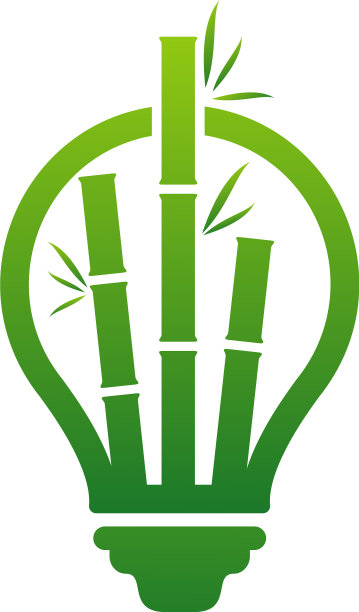 灯泡竹标志模板创意竹标志图片下载