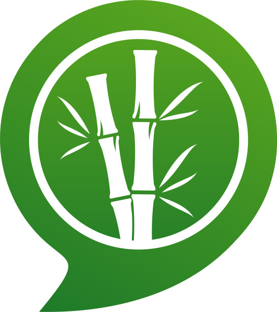 聊天竹标志模板创意竹标志图片下载