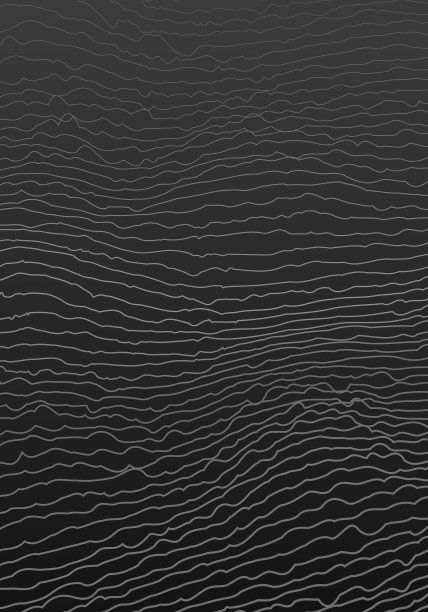 扭曲振动线黑白色梯度垂直背景图片下载