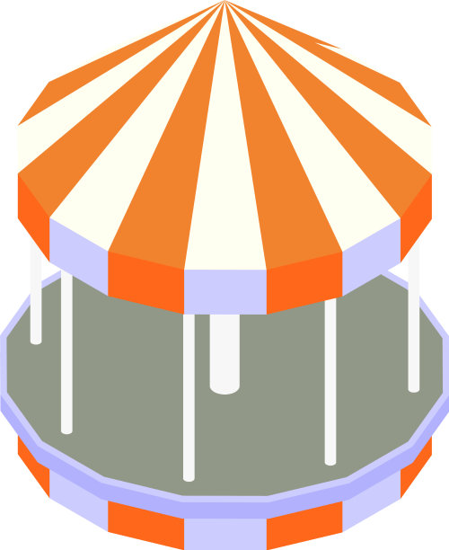 旋转木马等距图片下载