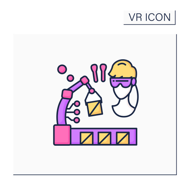 VR制造彩色图标图片下载