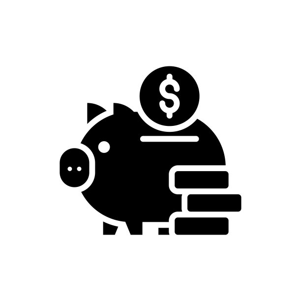 省钱矢量固体图标风格的插图。EPS 10个文件图片下载