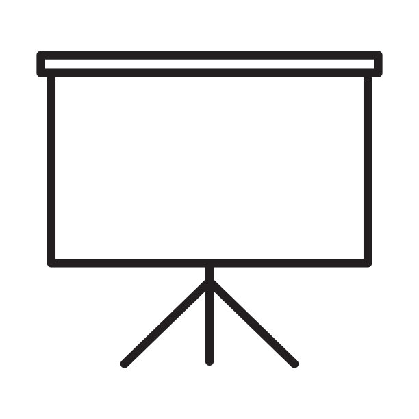 展示板图标矢量教育办公室课堂课程和知识概念的平面设计，标志，网站，社交媒体，移动应用程序，UI插图图片下载