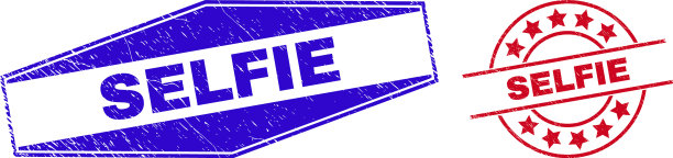 自拍有不干净的圆形和六角形水印图片下载