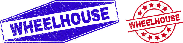 驾驶室腐蚀的圆形和六角形印章图片下载