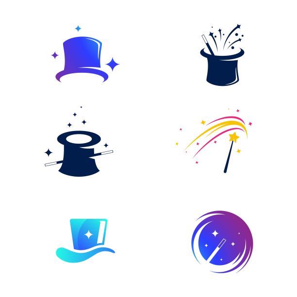 魔术元素矢量图标插图图片下载