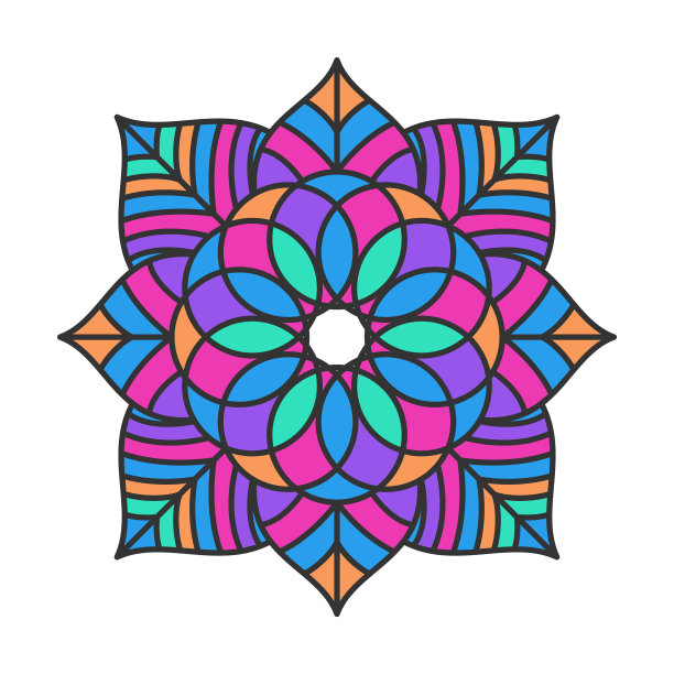 装饰装饰曼荼罗图案设计图片下载