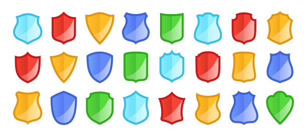 盾牌徽章图标设置保护盾牌标志图片下载