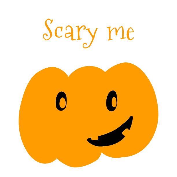 矢量插图万圣节南瓜手画卡通风格在白色的背景。图片下载