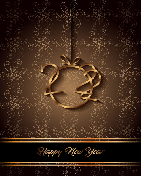 2022年新年快乐背景为您的季节邀请，节日海报，贺卡。图片下载