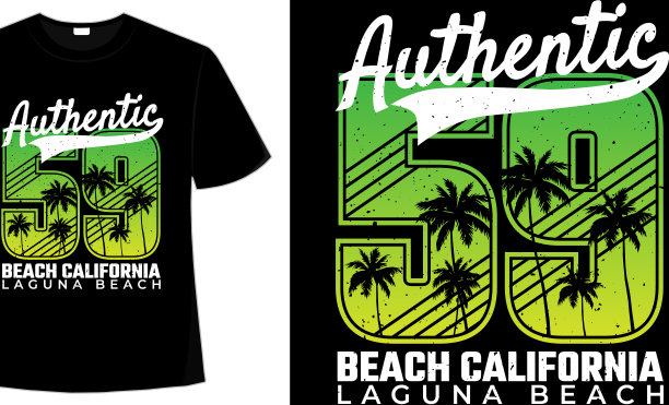 t恤印刷海滩日落真实图片下载