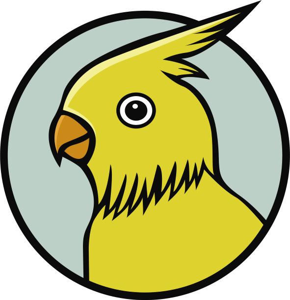 鹦鹉鸟标志图片下载