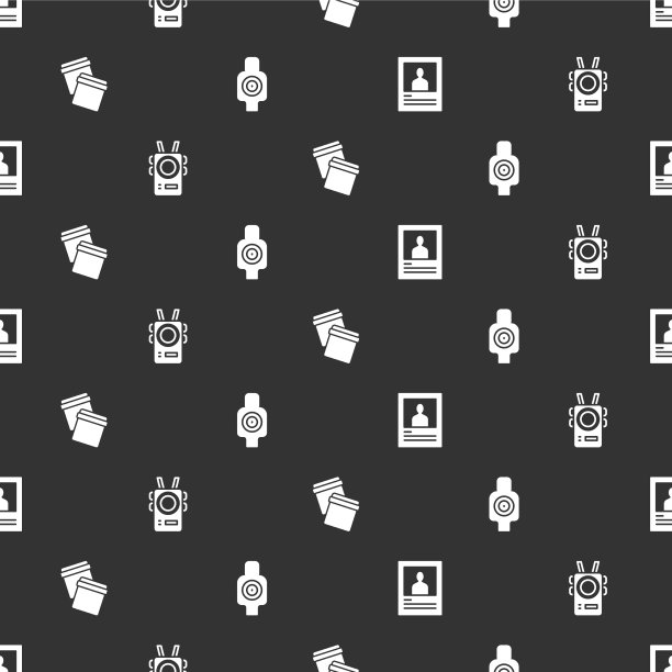 设置通缉海报警察随身摄像头塑料袋图片下载