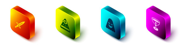 设置等距匕首石匠鬼和中世纪图片下载