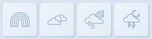 用云定线彩虹，用雨定线太阳图片下载