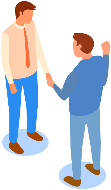 穿着正装的人们正在交谈图片下载