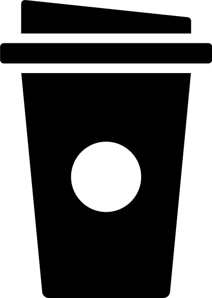 图形咖啡纸杯图标图片下载