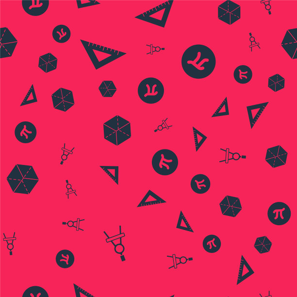 集绘圆规三角尺几何图片下载