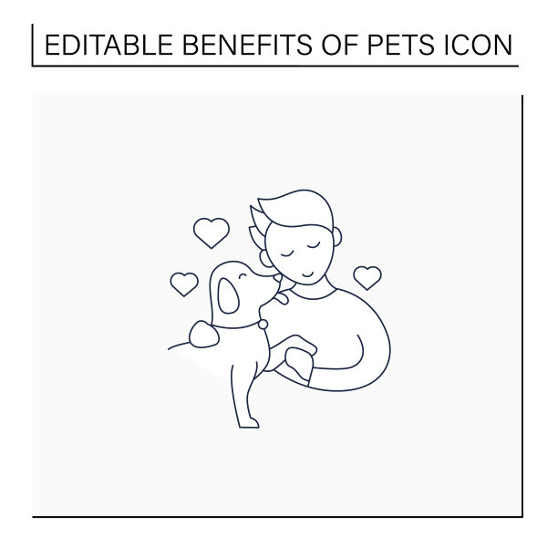 宠物福利线图标图片下载