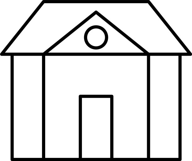 豪宅细线图标图片下载