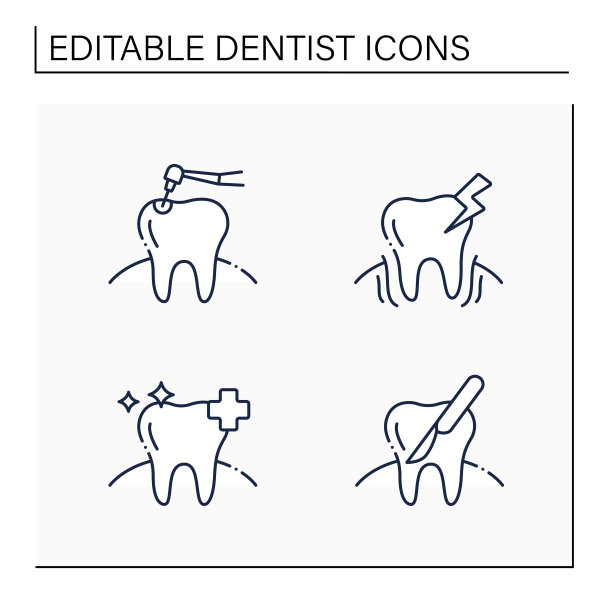 牙科线图标设置图片下载