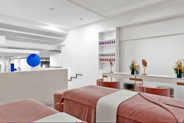 三维渲染美容按摩水疗室图片下载