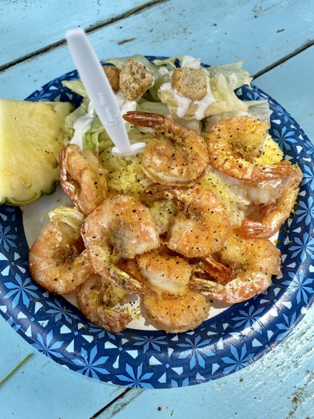 虾车里的盐和胡椒虾图片下载