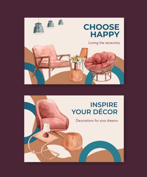 Facebook模板与陶土装饰概念图片下载