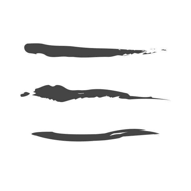 笔触图标设置为白色孤立图片下载