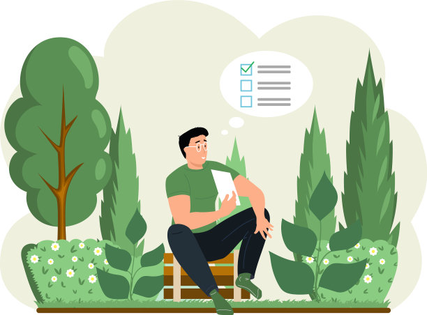 园丁景观设计师男角色选址图片下载