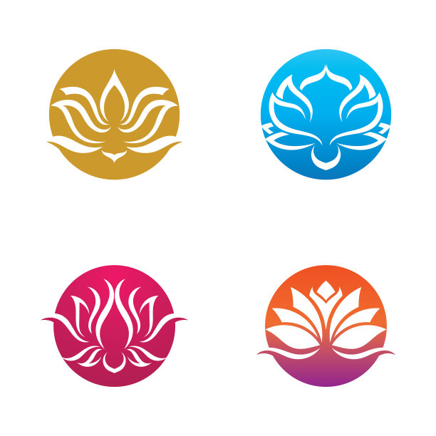 莲花设计logo模板图片下载