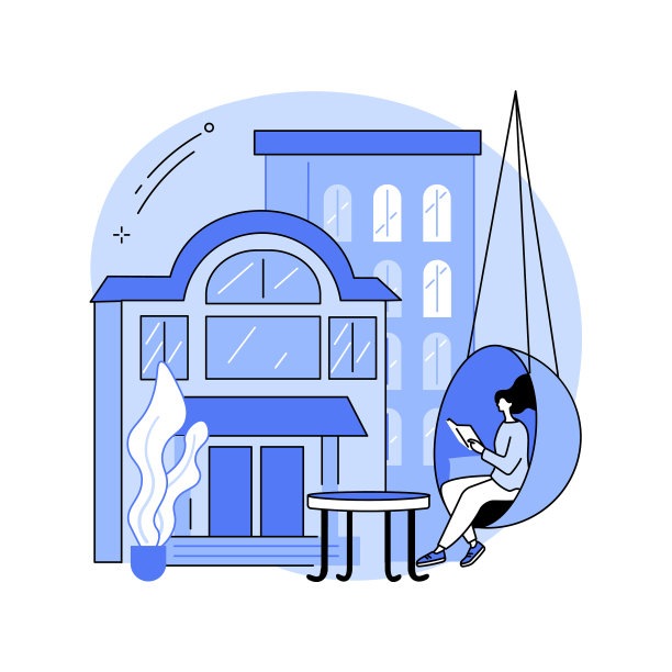 设计酒店抽象概念图片下载