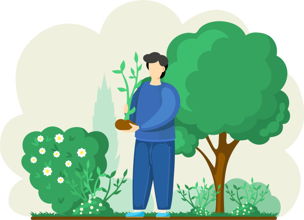 农民种苗卡通农业图片下载