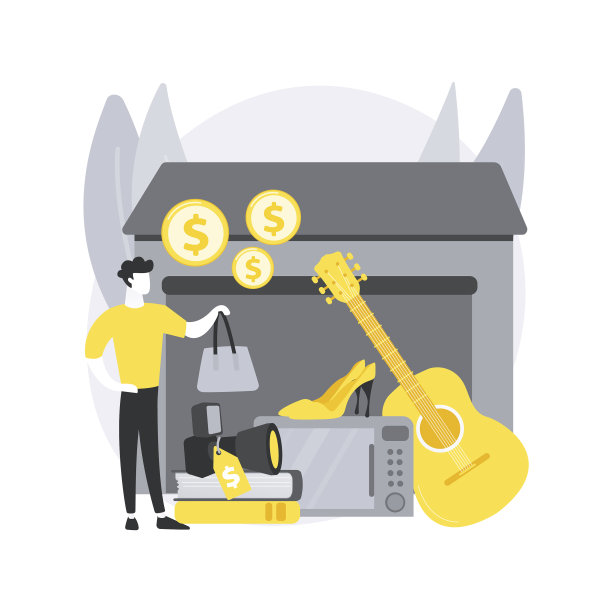 车库拍卖抽象概念图片下载