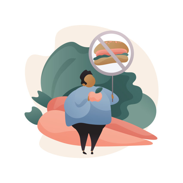 儿童减肥计划抽象概念图片下载